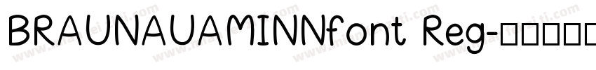 BRAUNAUAMINNfont Reg字体转换